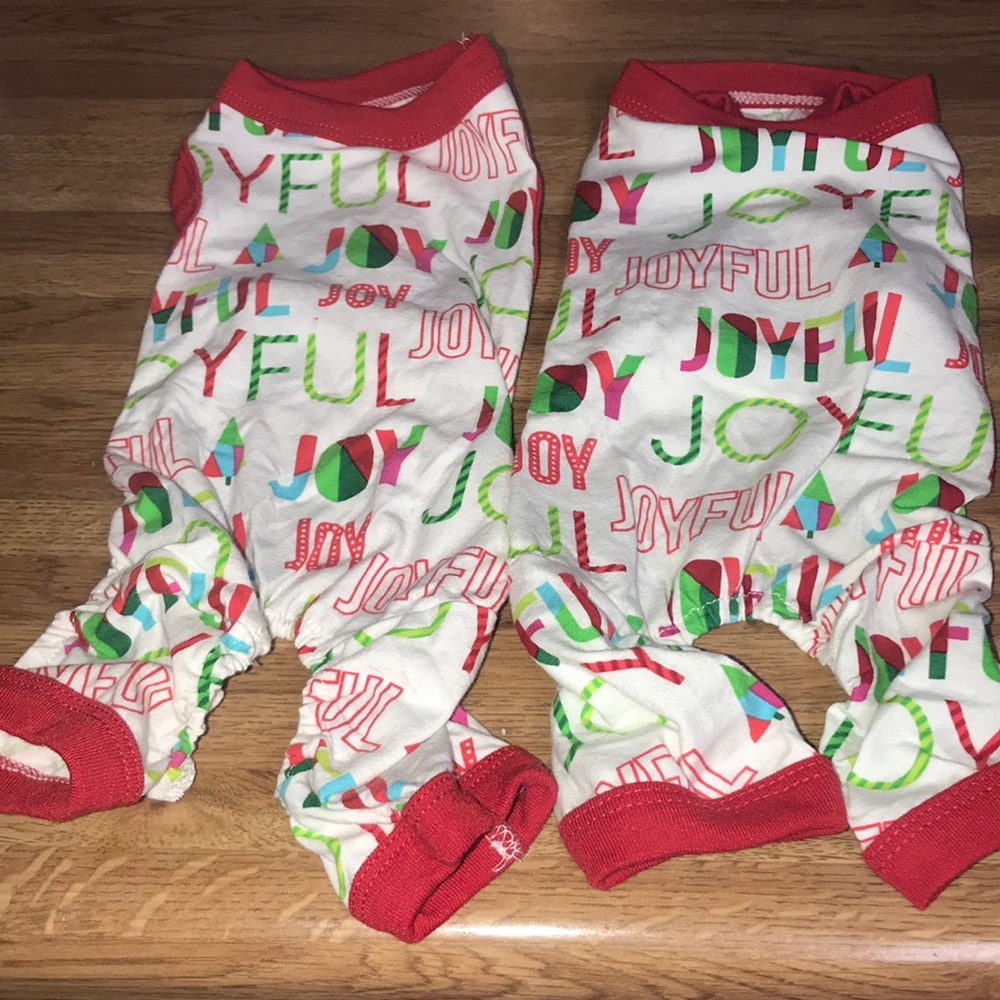 2 pet pajamas size Xtra Small